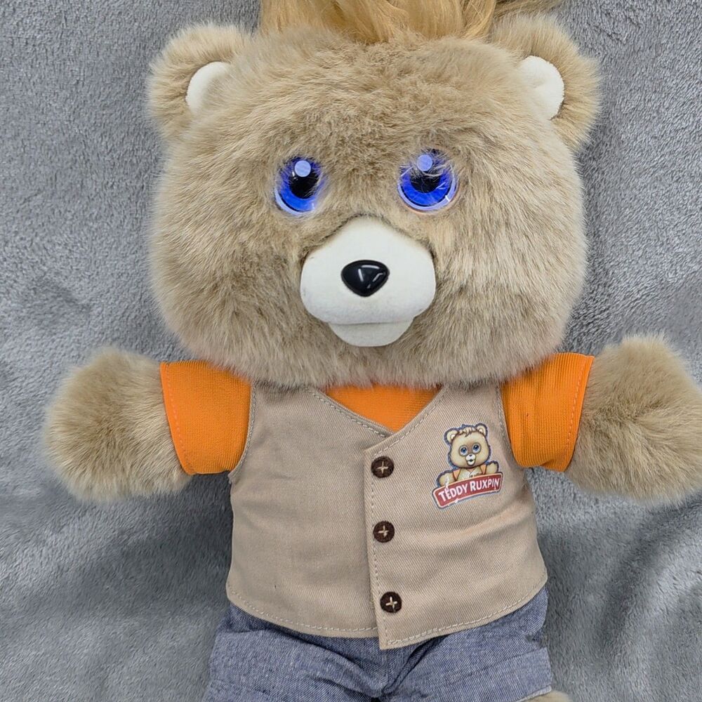 Teddy Ruxpin Plush Animated Story Telling Bear 2017 Interactive LCD 15" Works - Picture 9 of 9